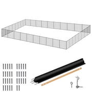 EVGTTI 4 x 108 ft PVC Pool Fence   Removable Safety Fencing for Inground Pools, Featuring Teslin Mesh and Easy Installation