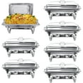 EVGTTI 7 Pack Chafing Dish, High Grade Stainless Steel Chafer