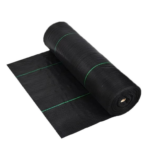 EVGTTI Heavy Duty Weed Barrier Fabric, 4x300FT 3.2oz Black Weed Blocker Fabric, Garden Fabric Weed Barrier, Weed Control Fabric Ground Cover, Landscape Fabric for Road