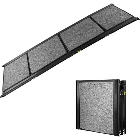 EVGTTI Portable Dog Ramp for SUV, Truck & Car - 67" Long, 20" Wide Folding Pet Ramp for Large Dogs up to 250 lbs, Non-Slip Surface, Heavy Duty