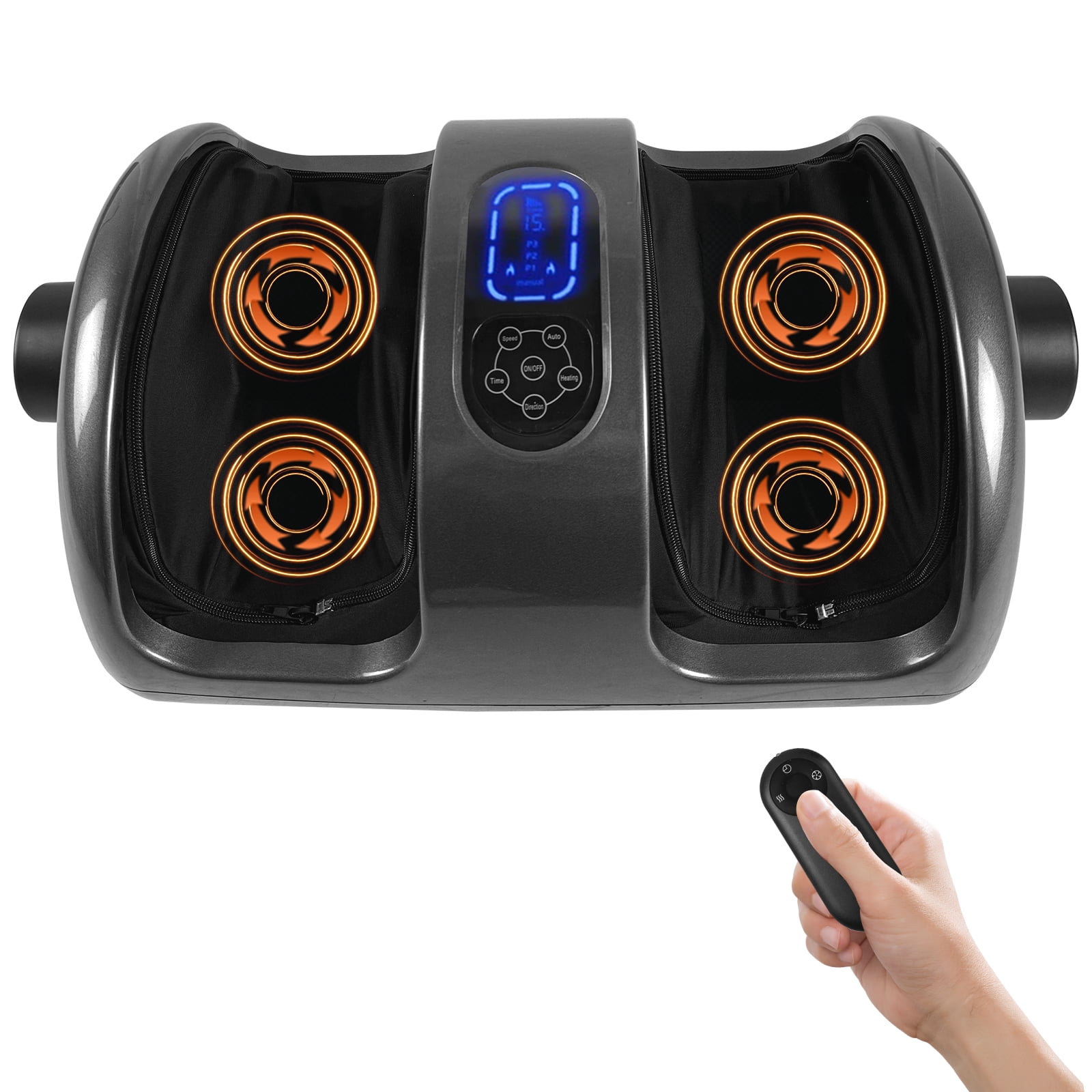 EVGTTI Shiatsu Foot Massager with Control, Deep Kneading, Rolling, and Heat Therapy for Feet, Ankles, Calves, and Legs,Best For Parents