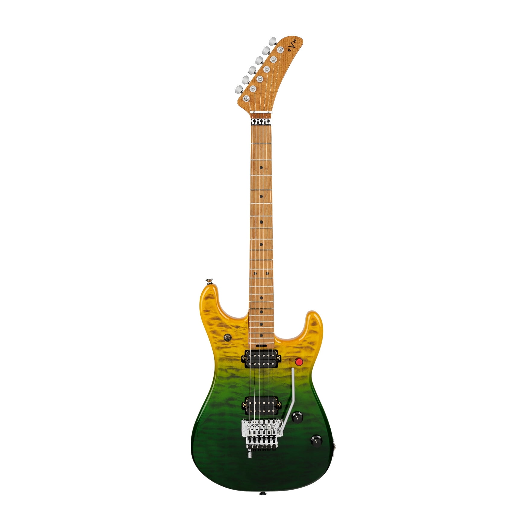 EVH 5150 Series Deluxe QM 6-String Electric Guitar with Baked Maple Fingerboard and Basswood Body (Limeade Zest)