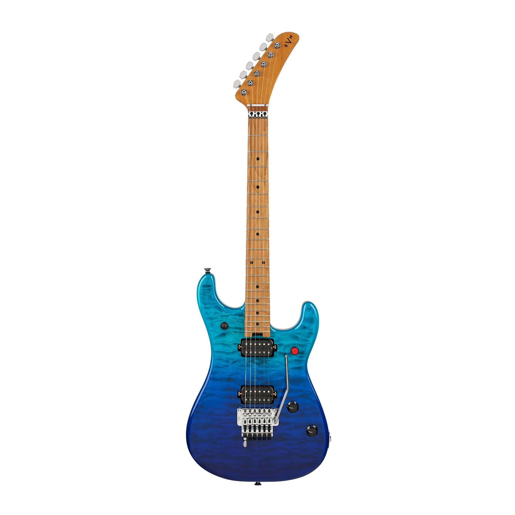 EVH 5150 Series Deluxe QM 6-String Electric Guitar with Baked Maple Fingerboard and Basswood Body (Pacific Drift)