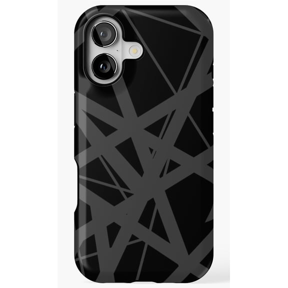 EVH Authentic Stripes Design Stealth Guitar Phone Case for iPhone 17 16 15 14 13 12 11 Pro Max