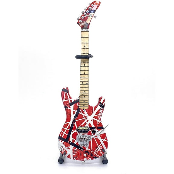 EVH - Eddie Van Halen - 5150 Red White & Black Mini Guitar Replica Collectible EVH-004