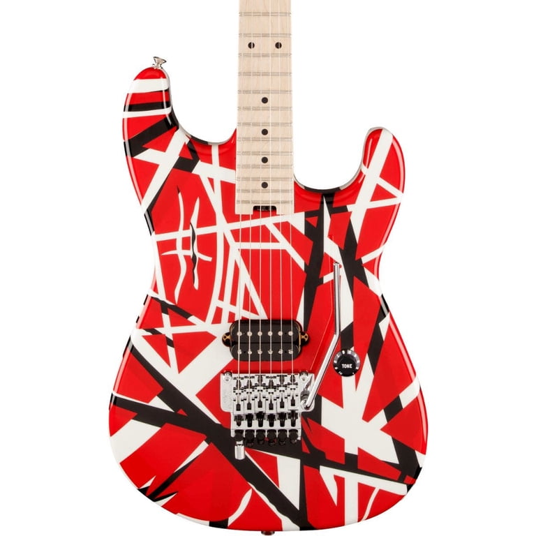 ギター EVHStriped Series Red with Black Stripes EVH Striped Series Electric Guitar (Red with Black Stripes