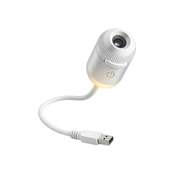EVHRZN 2-in-1 Projector Night Light, Portable Starry Sky Night Light Projector for Bedroom with Sliding Projection Films, Mini LED Nightlight Wall Lamp for Adults