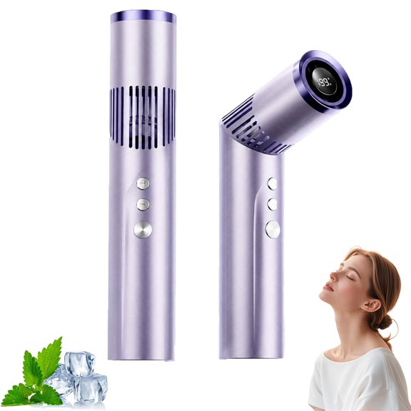 EVHRZN 2-in-1 Rotating Mini Fan & Flashlight, 2-in-1 Flashlight Fan, Mini Portable Fans with LED Light, 180° Rotating Head, Adjustable 9-Speed Settings, for Camping Travel Outdoor Use