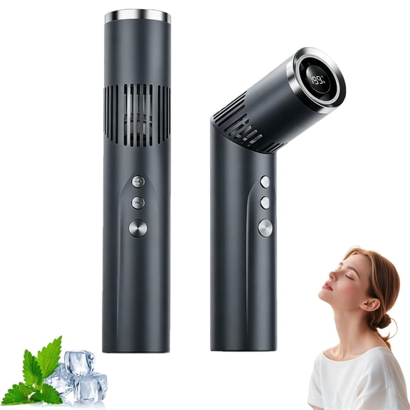 EVHRZN 2-in-1 Rotating Mini Fan & Flashlight, 2-in-1 Flashlight Fan, Mini Portable Fans with LED Light, 180° Rotating Head, Adjustable 9-Speed Settings, for Camping Travel Outdoor Use
