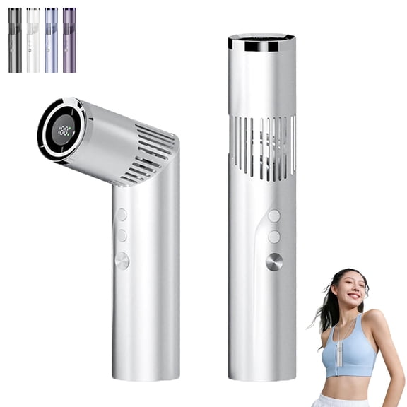 EVHRZN 2-in-1 Rotating Mini Fan & Flashlight, Portable Handheld Fan Rechargeable, Foldable Personal Cooling Fans with LED Display, 90° Rotating Personal Fans, For Office Outdoor