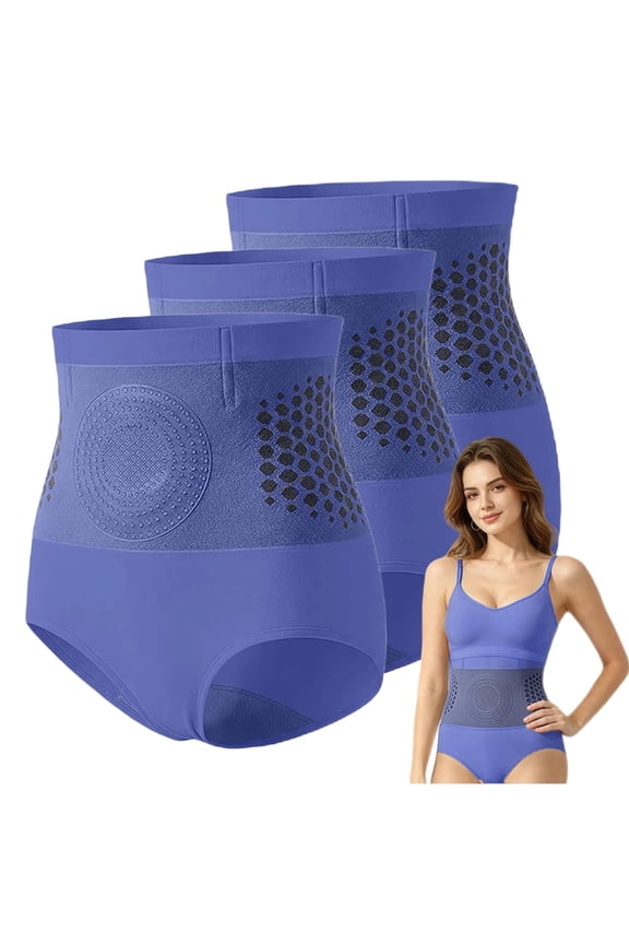 3 PCS Fat Burning Shorts Women 4-in-1 High Waist Micro-Particle Thermogenic Sculpting Shorts Tummy Control Shaping Underwear