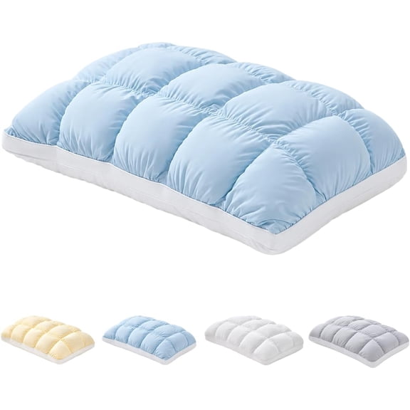 EVHRZN Comfortable Breathable Cloud Sleeping Pillow Cooling, 2026 New Super Soft Quilted Pillow Hotel Quality Support Bed Pillow Machine Washable for Side and Back Sleepers