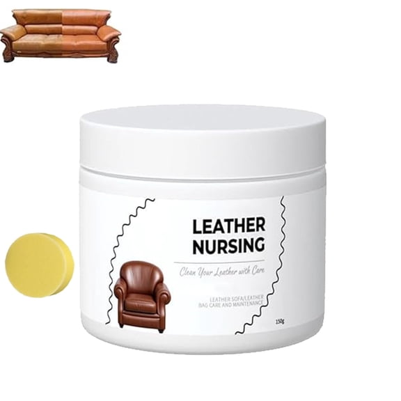 EVHRZN Deep Nourishing Leather Nursing Cream, All-Natural Leather Cleaner Cream, Household Leathers Care, Restores Softness & Shine, for Furniture/Boots/Jackets/Shoes/Bag