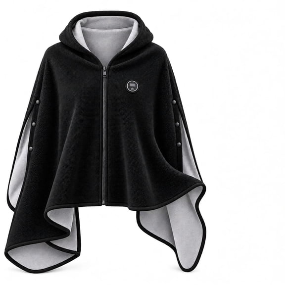 EVHRZN Heated Shawl Wraps for Women, Wearable Heated Blanket Cape with Zipper