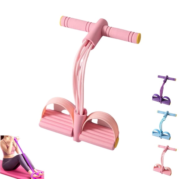 EVHRZN Multifunction Pedal Resistance Band with Handle, Upper Belly Resistance Band, Multifunction Elastic Yoga Resistance Band, Multi-Functional Sit up Rope Exercise Band for Arm and Leg