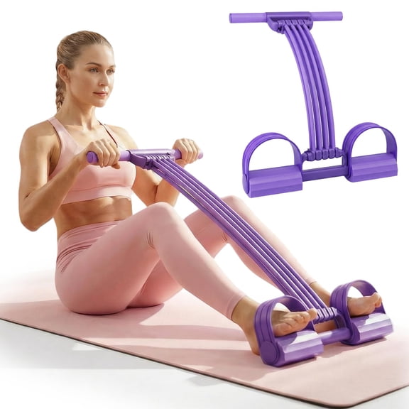 EVHRZN Pedal Resistance Bands with Handles, Upgrade Adjustable 8-Tubes Multifunction Tension Rope, Foot Pedal Resistance Bands for Fashion Puller Exercise Abdomen Waist Arm Leg