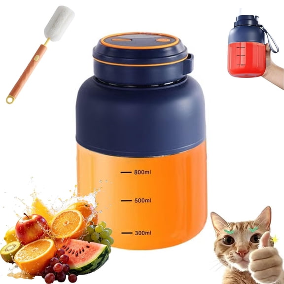 EVHRZN Portable Wireless Juicer Cup, Multifunctional Electric Fresh Juice Blender with 38 Blades, Personal Size Juicer Bottle Large-Capacity Design, For Fruits, Vegetables & Milkshakes