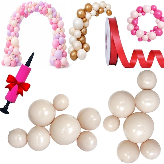EVHRZN Reusable Balloon Garland Arch Inflatable, Inflatable Pvc Linked 18' Balloons with Elastic Bands, Party Decoration for Birthdays, Weddings & Celebration