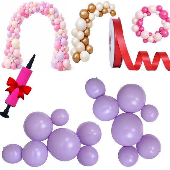 EVHRZN Reusable Balloon Garland Arch Inflatable, Inflatable Pvc Linked 18' Balloons with Elastic Bands, Party Decoration for Birthdays, Weddings & Celebration