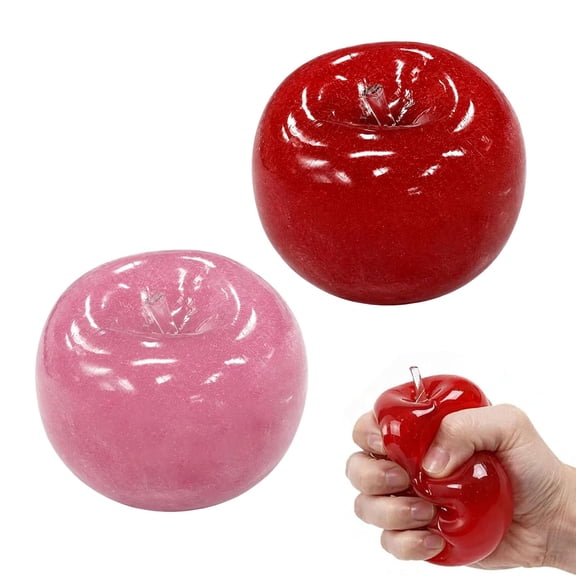 EVHRZN Slushy Apple Squishy, 2.76in Squeeze Luck Slushy Apple Squishy, Soft Slow Rising Ball for Adults Anxiety Stress