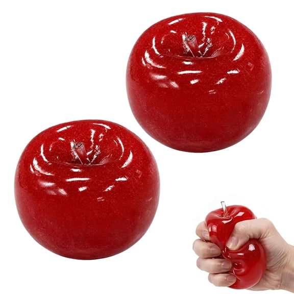 EVHRZN Slushy Apple Squishy, 2.76in Squeeze Luck Slushy Apple Squishy, Soft Slow Rising Ball for Adults Anxiety Stress
