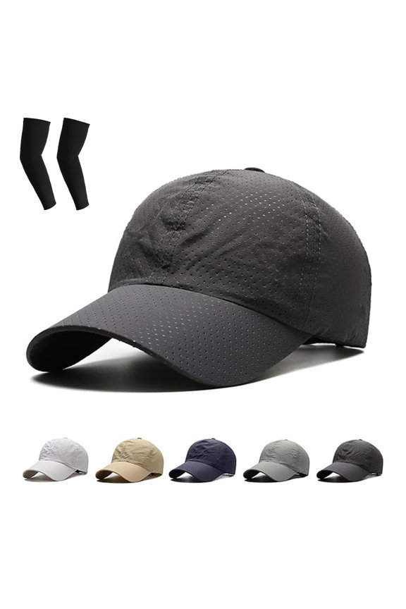Sunscreen Breathable Baseball Cap, Unisex Quick-Dry Baseball Cap with Adjustable Strap, for Golf Travel