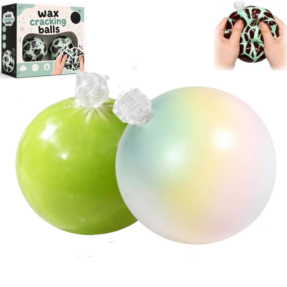 EVHRZN Wax Cracking Squishy, Crispy Crunchy Stress Balls with Crispy Shell