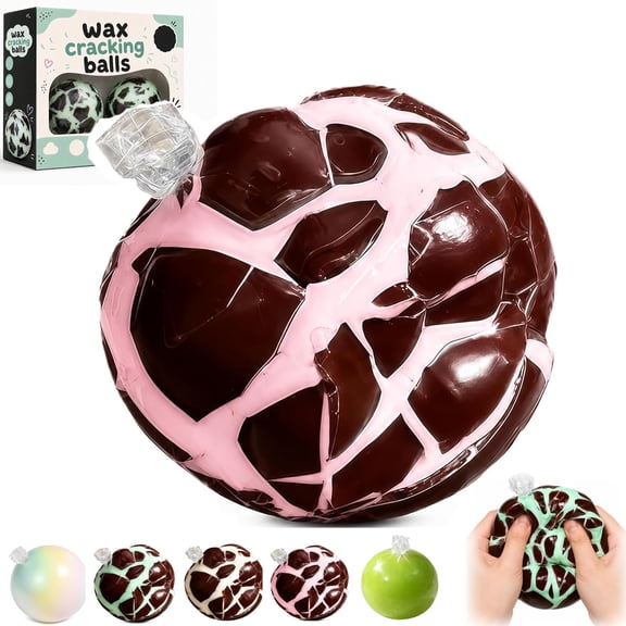 EVHRZN Wax Cracking Squishy, Crispy Crunchy Stress Balls with Crispy Shell