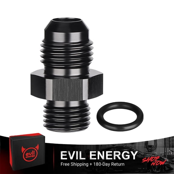 EVIL ENERGY 4AN to 8AN ORB Fuel Rail Fitting Adapter, Male ORB Thread for LS/Aftermarket Fuel Rails