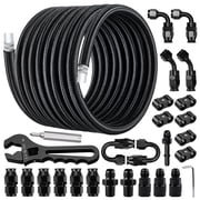 EVIL ENERGY 6AN PTFE Fuel Line Kit E85 Compatible, 26FT Nylon Braided Fuel Hose with Adjustment Wrench for LS Swap EFI Conversion