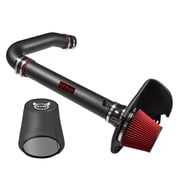 EVIL ENERGY Cold Air Intake for 2011-2023 Chrysler 300/300C & 2011-2023 Dodge Challenger/Charger 3.6L V6, High-Flow Aluminum Tube + Steel Heat Shield, Black