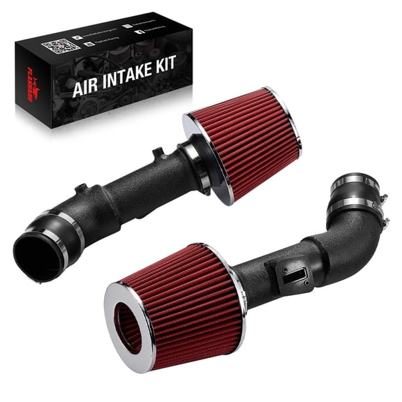 EVIL ENERGY Cold Air Intake Kit with Washable Filter Compatible with 2008-2017 Nissan 370Z / 2008-2013 Infiniti G37 3.7L V6 (Black Pipe)