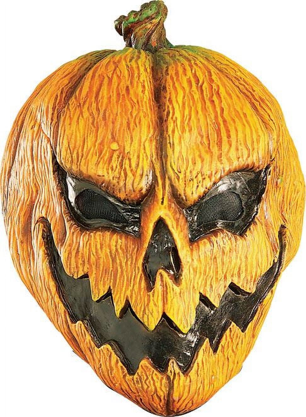 Vintage 80s Gross Scary Repulsive Rotting Pumpkin Adult Halloween Face Mask