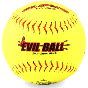 EVIL SPORTS Softballs USA ASA 12 inch 52-300 Distance Tournament Edition One Dozen