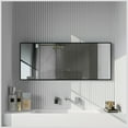 thumbnail image 1 of EVIVA Black 72X30 Inch Modern Framed Bathroom Mirror, 1 of 8