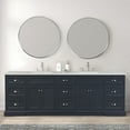 thumbnail image 1 of EVIVA Epic 96 Inch Transitional Charcoal Gray Vanity w/ Brushed Nickel Hardware, 1 of 3