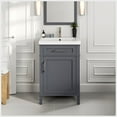 thumbnail image 1 of EVIVA Garci 24 Inch Transitional Dark Grey Style Bathroom Vanity with Porcelain Top, 1 of 7
