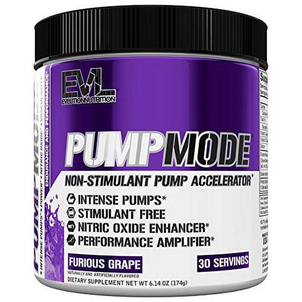 EVL PumpMode Nitric Oxide Supplement Nitric Oxide Booster Pump Pre