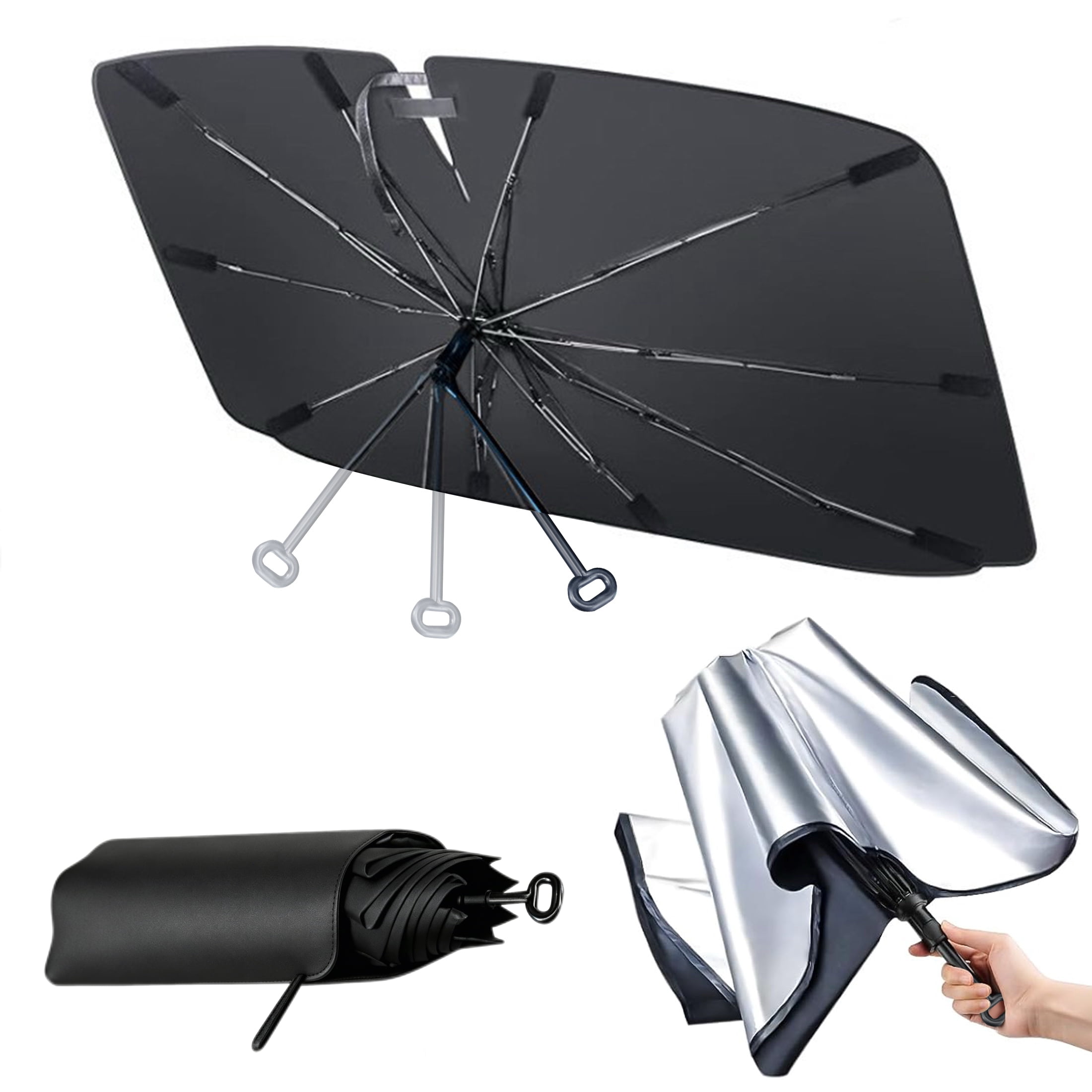 EVLIVE Premium Car Windshield Sunshade - Extra Wide Foldable Design, UV &amp; Heat Protection, Universal Fit for SUV/Sedan/Truck. deal from Walmart