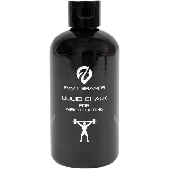 EVMT Brands Liquid Chalk, Mess-Free Gym Chalk for Weightlifting. Sweat-Resistant and Long Lasting Lifting Chalk for Stronger Grip and Better Results. Liquid Chalk for Weightlifting. Workout Equipment