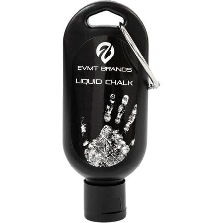 EVMT Brands Liquid Gym Chalk for Weightlifting, Gymnastics, Rock Climbing, Dancing. White. 1 Pack (1x50ml).