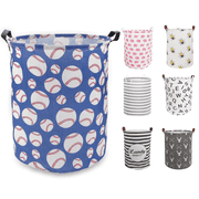 Sortora Large Laundry Basket, Waterproof Canvas Laundry Hamper, Collapsible Storage Basket Bin for Kids Room, Toy Organizer, Nursery Hamper, Clothes Hamper, Bas