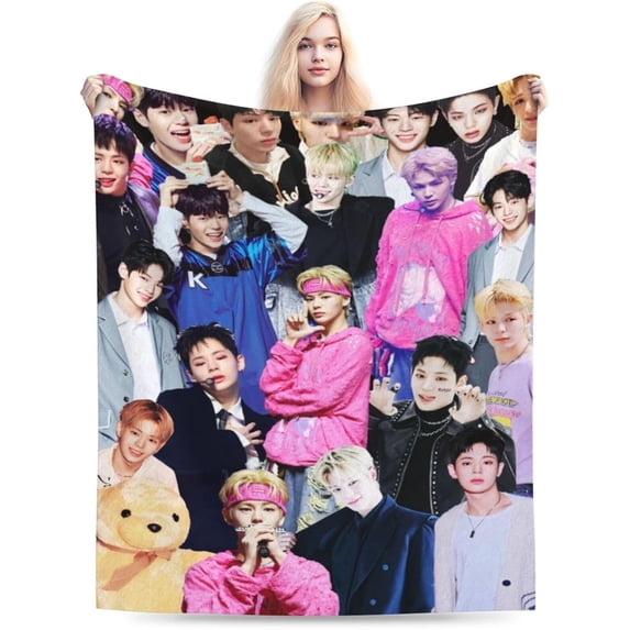 EVNNE MUN JUNG HYUN Blanket Soft and Comfortable Warm Fleece Throw Blankets Carpet Rug Decoration Gift for Decor room dormitory Picnic Yoga Sofa Camping Travel All Season