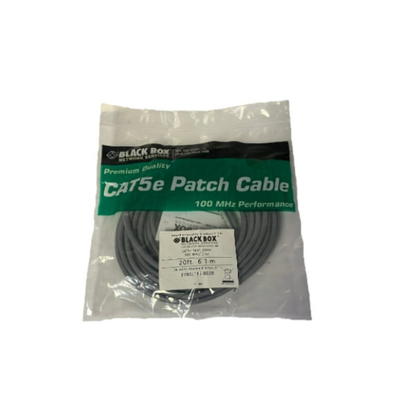 EVNSL11E-0020 Cat. 5E UTP Patch Cable RJ-45 Male RJ-45 Male 20ft Gray