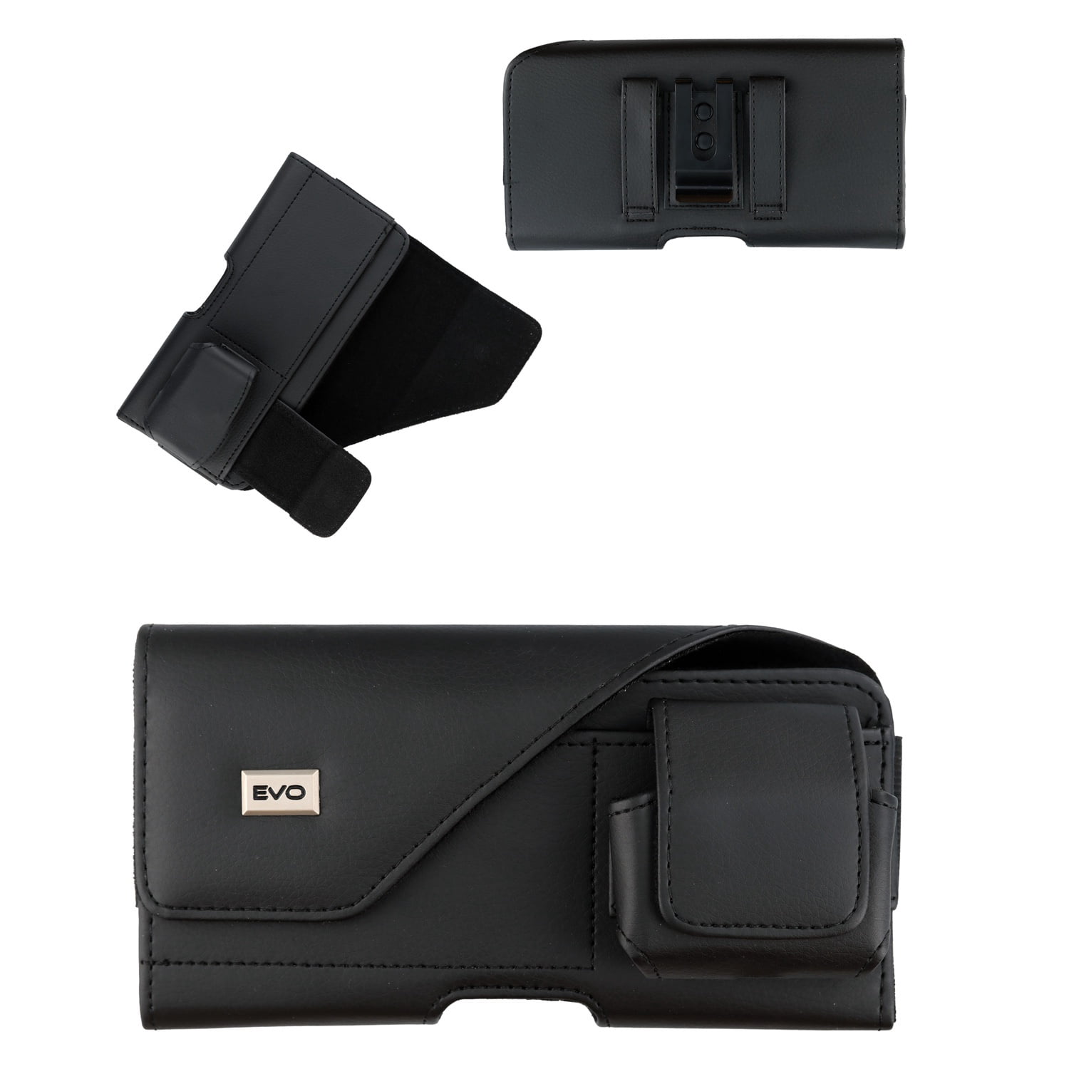 EVO 6.9" Horizontal Nylon Pouch Case with Earbuds Leather Pouch For Devices