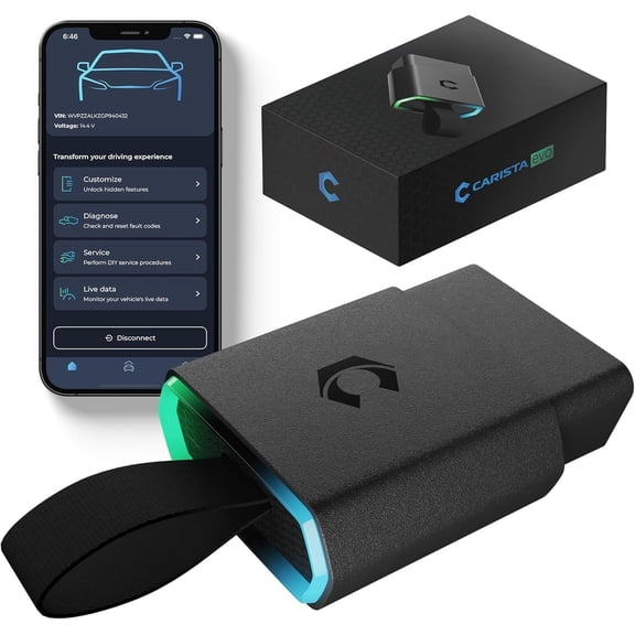 EVO - Bluetooth OBD2 Scanner Car Diagnostic Tool & Code Reader with Access to Diagnostics, Customizations, Service Tools Live Data (Subscription Required)