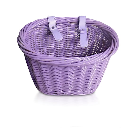 EVO E-Cargo Wicker Jr. Kids Bike Basket - Purple