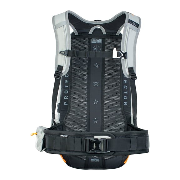 EVOC, FR Enduro E-Ride 16, Protector backpack, 16L, Stone/Bright Orange, ML