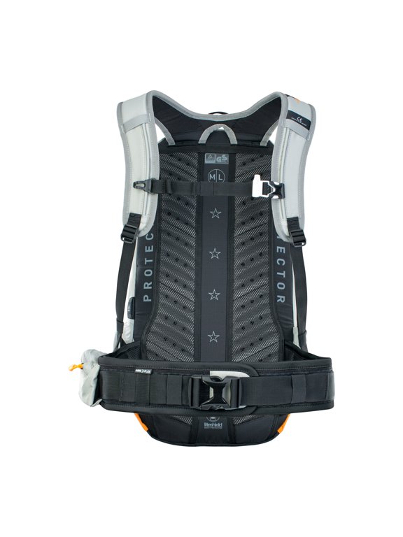 , FR Enduro E-Ride 16, Protector backpack, 16L, Stone/Bright Orange, ML