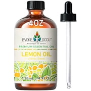 EVOKE OCCU Lemon Essential Oil for Refreshing Cleansing Skin Care Home Diffuser Massage-4 fl oz